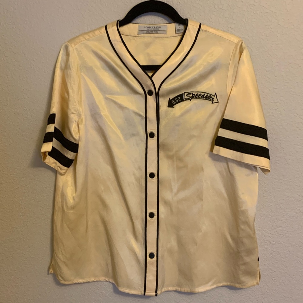 Scotch and soda baseball jersey button down